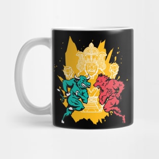 Bull vs Bear - Stock Market Fight Mug